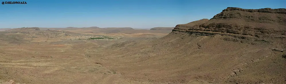 Zicht vanaf de Anagam pas