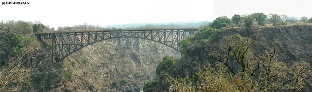 Brug over de kloof van de Zambezi