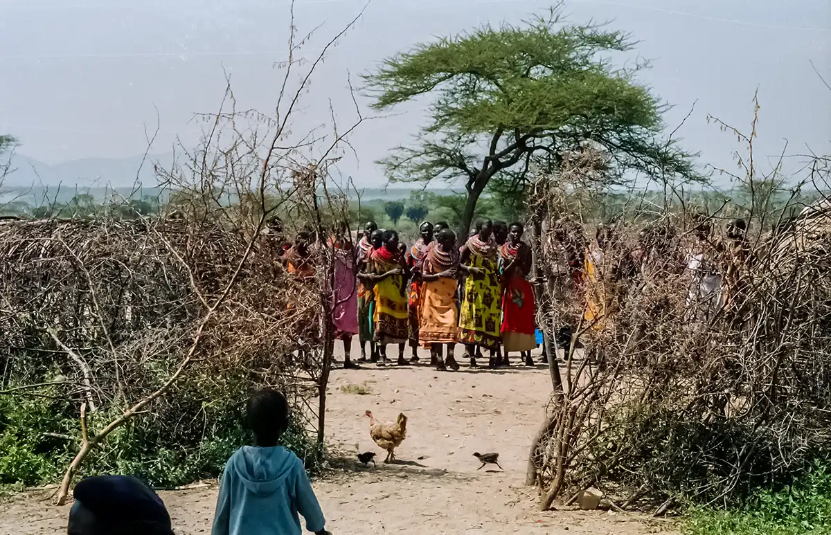 Welkom geheten in het Samburu kamp
