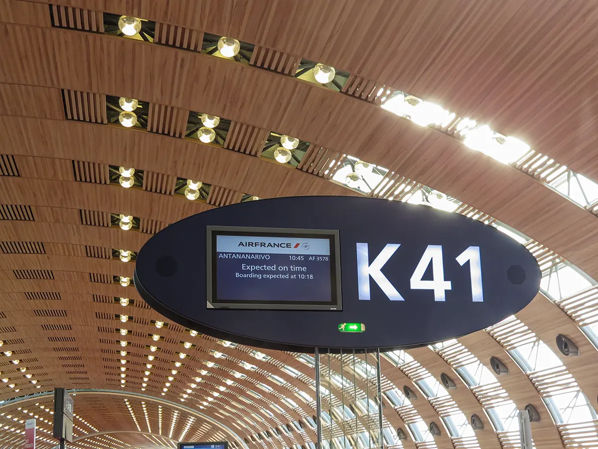 Departure Paris Antananrivo