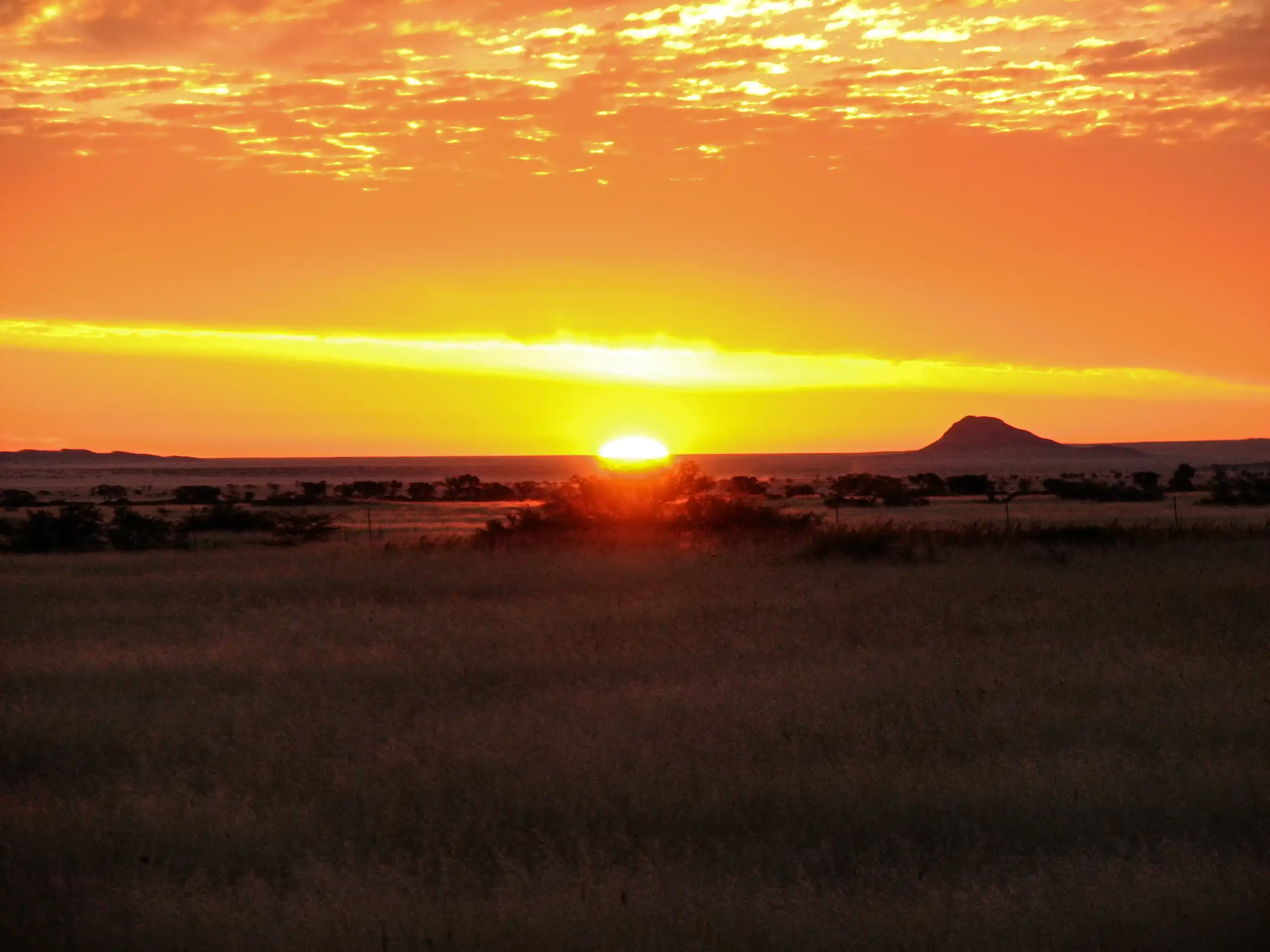 Namibië, Solitaire, zonsondergang