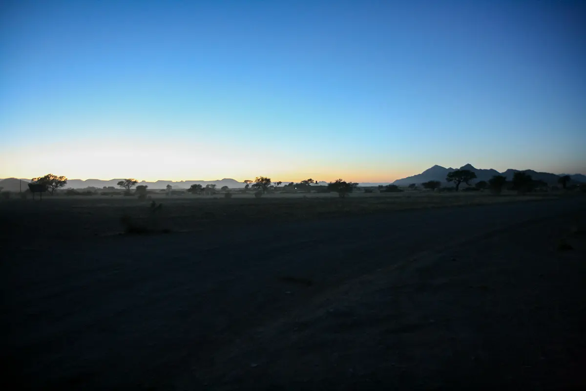 Namibië, Sossusvlei, Zonsopgang