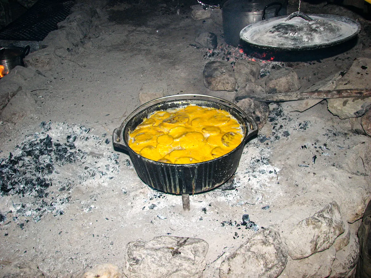 South Africa, Namaqualand, aardappels, pompoen en kaas